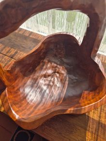 Vintage Teak Carved Fruit Basket , 5kg , Perfect Condition