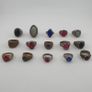 Antique Mix Rings Treasure 15 Assorted Brass Designs Image 2
