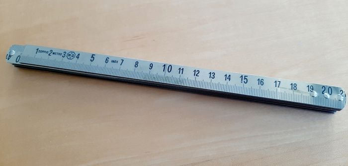 Two-metre fold-out ruler
