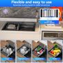 Stainless Steel Kitchen Sink,50 x 43cm,Inset Kitchens Sink,with Waste Kit,Drain Pipe,Pull-Out Drainer Basket,Suitable for Bathroom,Caravan Travelling Image 5