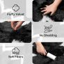 Rugs Living Room - 160x230cm Fluffy Shaggy Area Rugs for Bedroom - Large Anti Slip Carpet - Washable Modern Floor Carpets - Soft Thick Pile Bedside Rug for Kids Bedroom Image 5
