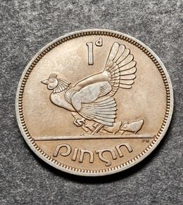 Ireland Excellent 1948 1d Penny Coin