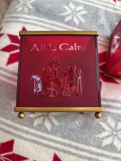 Christmas Pair Tealight Candle Holders (Silent Night)