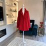 Ladies Fully Lined Red Coat from Dunnes Stores. Size UK 14 / EU 42 Image 6