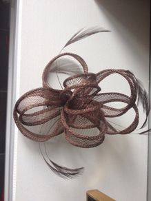 Beautiful Occasion Wear Brown Hair Fascinator