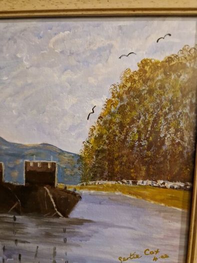 Signed oil painting Gertie Cox