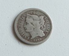 USA 3 cents 1865