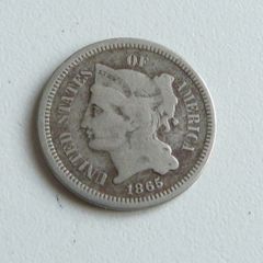 USA 3 cents 1865