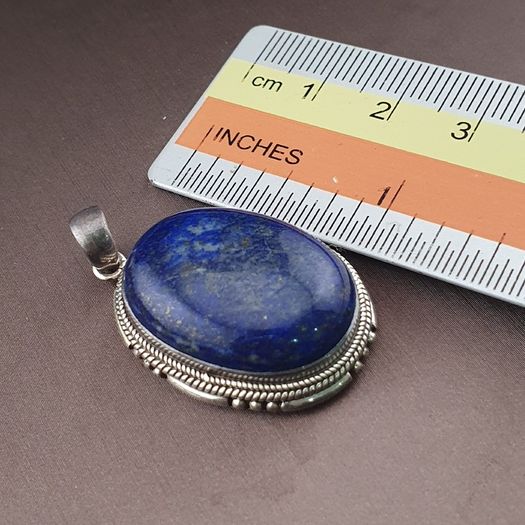Vintage LapisLazuli 925 Sterling sliver Pendant