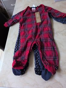 Lilly & Dan Christmas  Sleepsuit - 3 Pack. Age 0-3 Months. B. N.W.T
