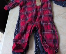 Lilly & Dan Christmas  Sleepsuit - 3 Pack. Age 0-3 Months. B. N.W.T