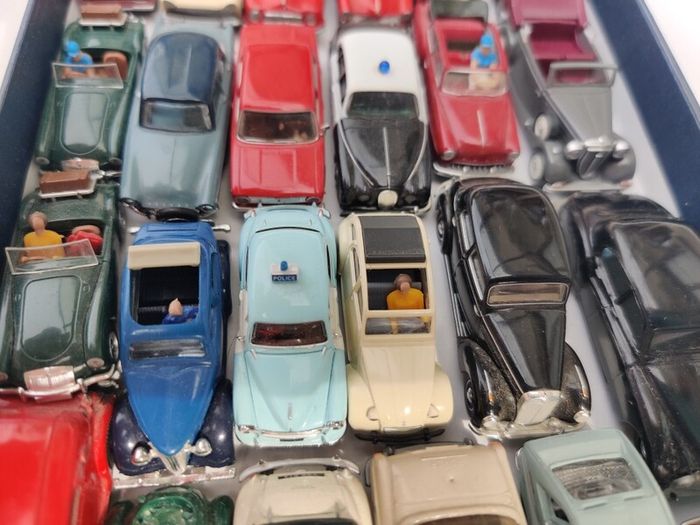24 Vintage Car models: Wiking, Norev, Praline