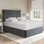 Double bed And Mattress Having Headboard Image 2