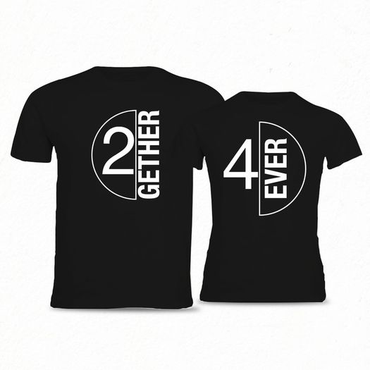 Together Forever funny Couple T-Shirt valentines day gift present