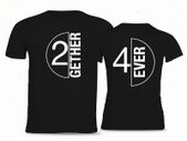Together Forever funny Couple T-Shirt valentines day gift present