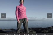 Fisherman Aran Sweater Wool Cashmere