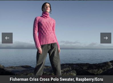 Fisherman Aran Sweater Wool Cashmere