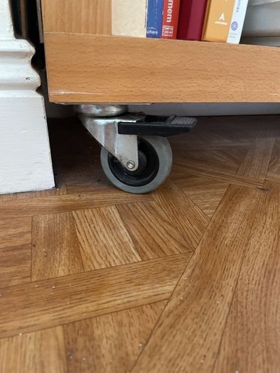 bookcase very sturdy on wheels