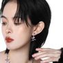 Rebel Studio Purple and Pink Diamante Earring Image 3