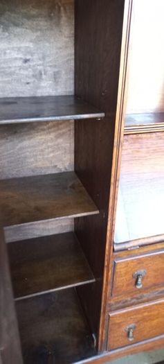 Antique English made By Harrison and Gibson Ilford very rare piece Bureau / Display case with original stained glass with brass fittings and locks. Circa 1930s beautiful