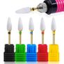 Ceramic Nail Drill Bits For Electric Nail Drill Flame Head - FINE GRIT Image 2