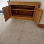 Solid Oak, two door, cabinet. Image 8