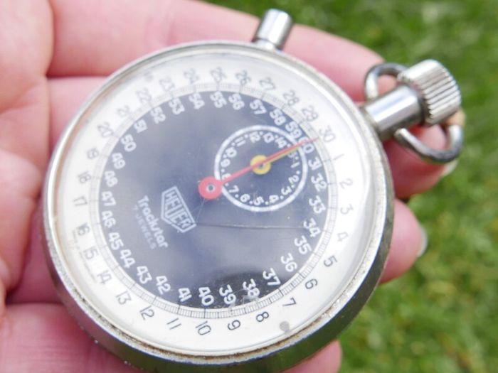 Vintage Heuer Trackstar Timer Stopwatch-works well
