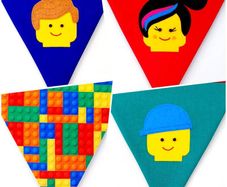 Adorable Lego Themed Bunting