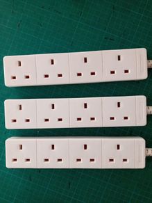 3 x 1 metre -  4 gang Extension lead 13 Amp