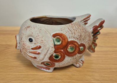 Vintage Pottery Puffer Fish