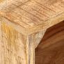 Bedside Table 40x30x50 cm Rough Mango Wood Image 5