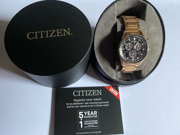 Citizen eco drive watch solar power brand new with 6 years warranty
