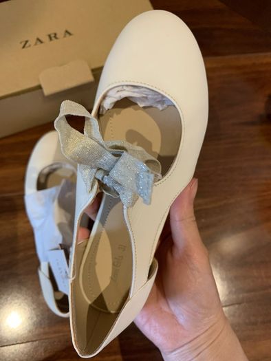 zara girls leather shoes