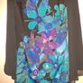 Stunning Oasis dress/tunic, bat wing sleeves, size 8 Image 3