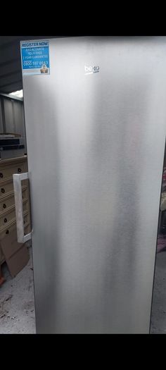Beko Tall Fridge Stainless Steel