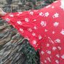 Red Ditsy floral print dress uk18 Image 3