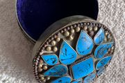 Vintage Tibetan  trinket  box