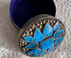 Vintage Tibetan  trinket  box