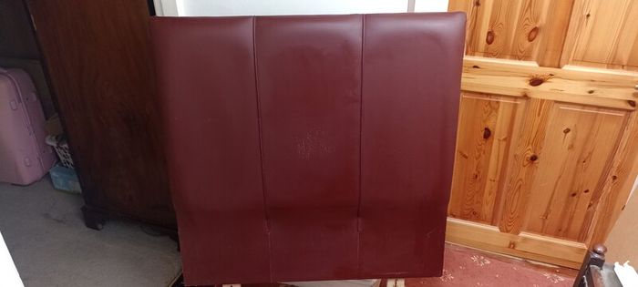Tall Single Bed Leather Headboard