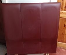 Tall Single Bed Leather Headboard