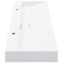 Wash Basin 120x46x11 cm Mineral Cast/Marble Cast White Image 5