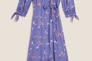 Brand new M+S Ghost Floral Tie Sleeve Midi Wrap Dress