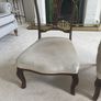 Pair Edwardian period carved mahogany low nursing chairs Image 3