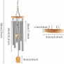 Wind Chimes Outdoor, Garden Wind Chime for Patio Backyard Home Decor 6 Aluminum Alloy Tubes (Silver) Image 2