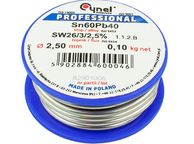 main image for ad New 100g 2.5mm Sn60 Pb40 Tin Lead Soldering Silver Solder Iron Wire Rosin #1485