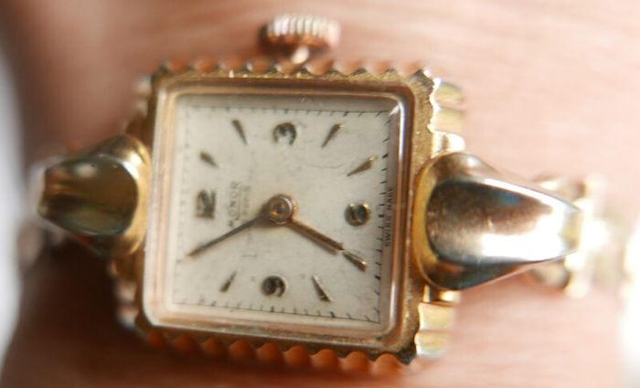 Vintage 1930s MONOR Rolled Gold Watch - Working Vintage Ladies Manual Wind Up Wrist Watch Swiss Made