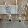 2 Handcrafted Cavan Crystal Candle Holders 5" tall Image 2