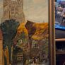 1970's Oil Painting of Church and Woolpack Hotel, Kent - Signed Image 5