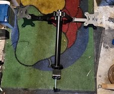 Twin monitor desk stand