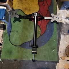 Twin monitor desk stand